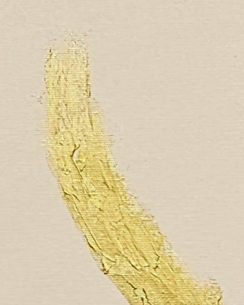 Recorte do traço dourado com a cor de referência