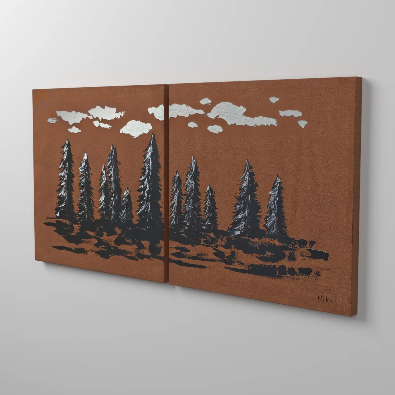 Boho Trees vista em perspectiva
